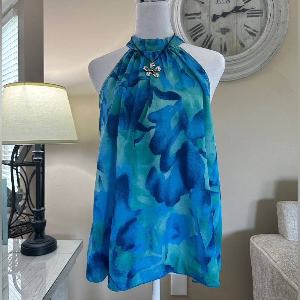 Never worn….Sleeveless Halter Blouse